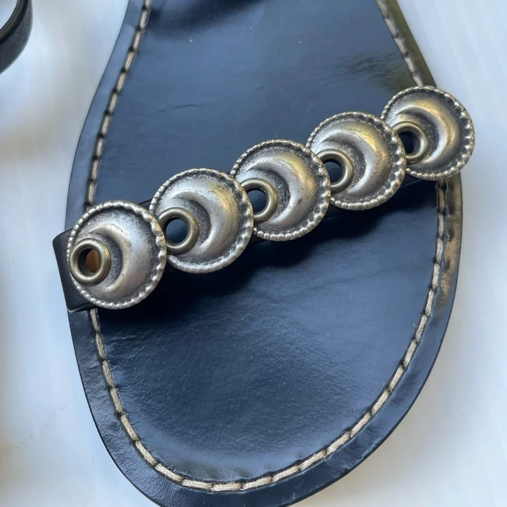 ISABEL MARANT Eldory embellished leather sandals